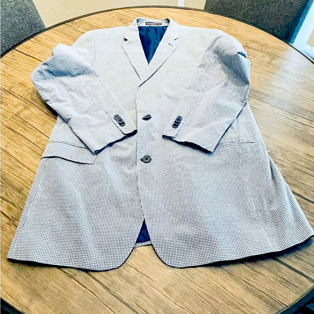 Tommy Hilfiger Checker Men Suit Jacket